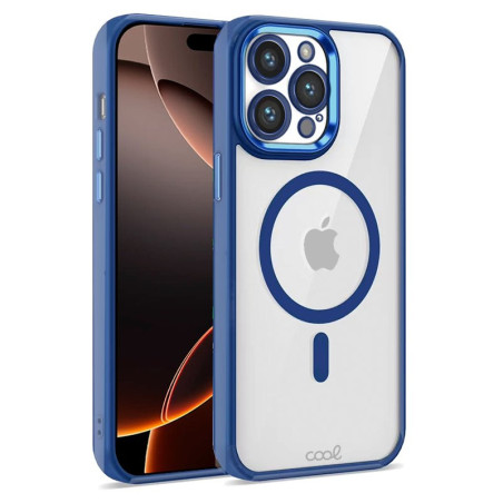 COOL Accesorios COOL custodia per cellulare 17,5 cm (6.9") Cover Blu, Trasparente