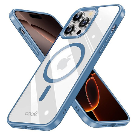 FUNDA COOL IPHONE 16 PRO MAX MAG CELESTE