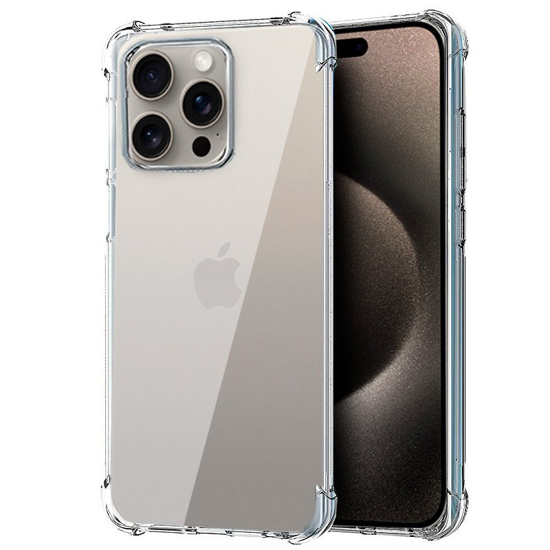 FUNDA COOL IPHONE 15 PRO MAX TRANSPARENTE