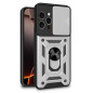 FUNDA COOL IPHONE 16 PRO MAX HARD RING PLATA