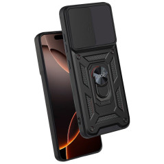 FUNDA COOL IPHONE 16 PRO MAX HARD RING NEGRO