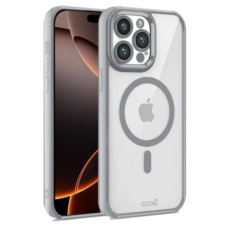 COOL Accesorios COOL custodia per cellulare 17,5 cm (6.9") Cover Argento, Trasparente
