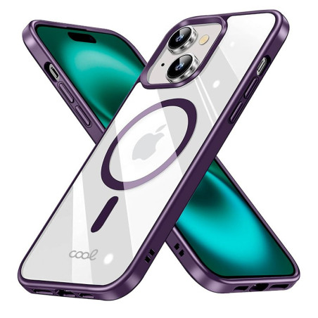 FUNDA COOL IPHONE 16 PLUS MAGNETICA VIOLETA