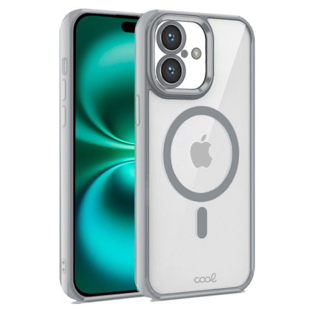 COOL Accesorios COOL custodia per cellulare 17 cm (6.7") Cover Argento, Trasparente