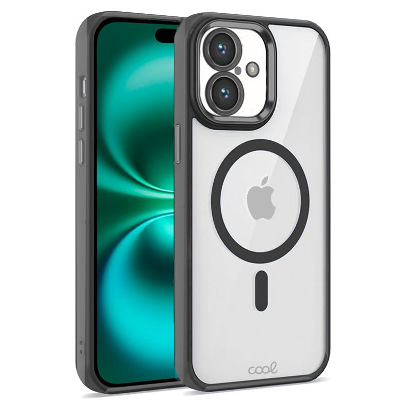 FUNDA COOL IPHONE 16 PLUS MAGNETICA NEGRO