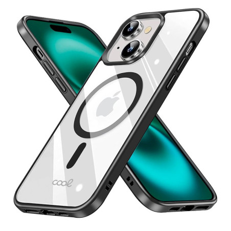 FUNDA COOL IPHONE 16 PLUS MAGNETICA NEGRO