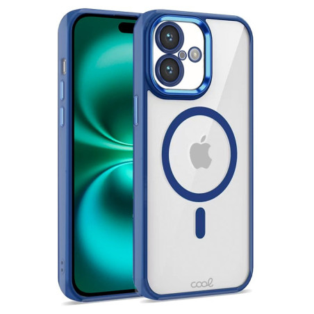 COOL Accesorios COOL custodia per cellulare 17 cm (6.7") Cover Blu, Trasparente