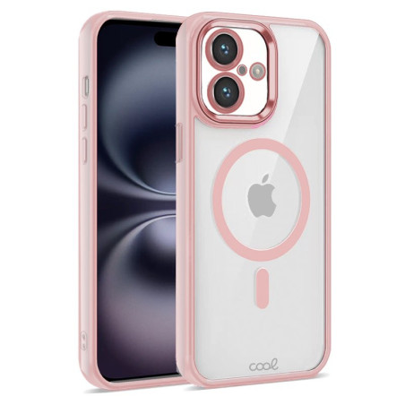 COOL Accesorios COOL custodia per cellulare 15,5 cm (6.1") Cover Rosa, Trasparente