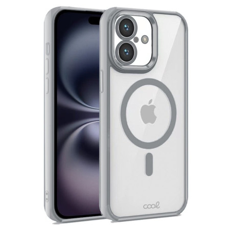 COOL Accesorios COOL custodia per cellulare 15,5 cm (6.1") Cover Argento, Trasparente
