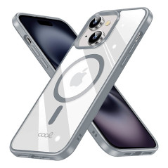 COOL Accesorios COOL custodia per cellulare 15,5 cm (6.1") Cover Argento, Trasparente