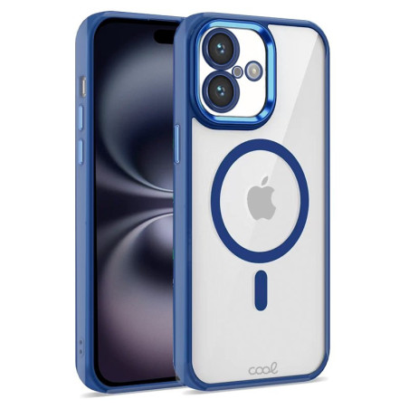 COOL Accesorios COOL custodia per cellulare 15,5 cm (6.1") Cover Blu, Trasparente