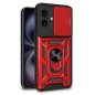 FUNDA COOL IPHONE 16 HARD RING ROJO