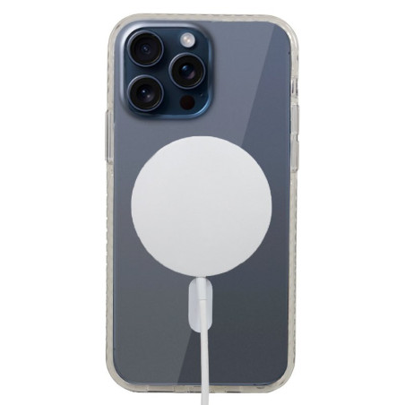 FUNDA COOL IPHONE 15 PRO MAGNETICA TRANSPARENTE