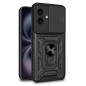FUNDA COOL IPHONE 16 HARD RING NEGRO