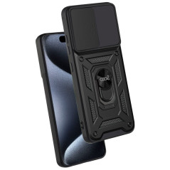 FUNDA COOL IPHONE 15 PRO HARD RING NEGRO
