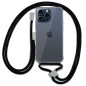 FUNDA COOL IPHONE 15 PRO TRANSPARENTE NEGRO