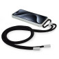 FUNDA COOL IPHONE 15 PRO TRANSPARENTE NEGRO
