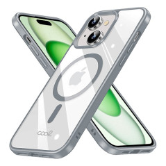 FUNDA COOL IPHONE 15 PLUS MAGNETICA PLATA
