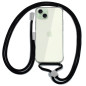 FUNDA COOL IPHONE 15 PLUS TRANSPARENTE NEGRO