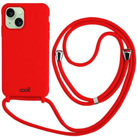 FUNDA COOL IPHONE 15 PLUS ROJO