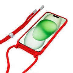 FUNDA COOL IPHONE 15 PLUS ROJO