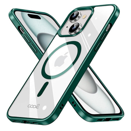 FUNDA COOL IPHONE 15 MAGNETICA VERDE