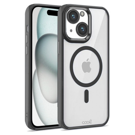 FUNDA COOL IPHONE 15 MAGNETICA NEGRO