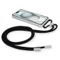 FUNDA COOL IPHONE 15 TRANSPARENTE NEGRO