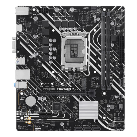 Placa base asus intel prime h610m - k socket 1700 ddr5 x2 max 96gb 4800mhz d - sub hdmi matx