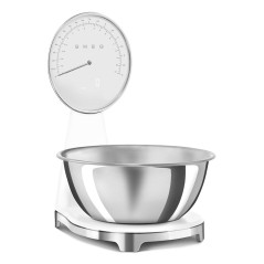 SMEG ANALOG AND DIGITAL KITCHEN SCALE WHITE KSF01WHWW