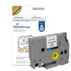 MediaRange MRBTZ231 etichetta per stampante Nero, Bianco