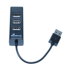 MediaRange MRCS502 hub di interfaccia 480 Mbit s Nero