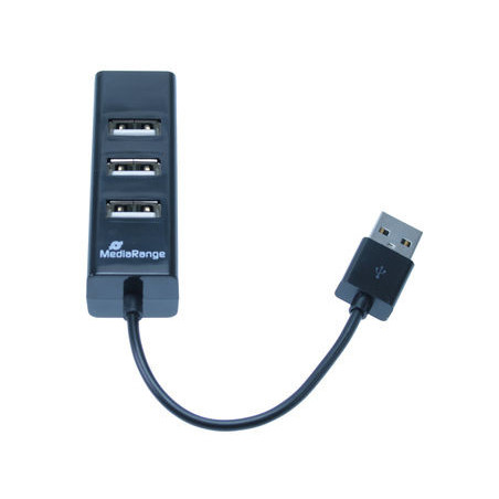 MediaRange MRCS502 hub di interfaccia 480 Mbit s Nero