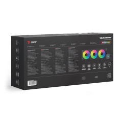 Savio VELOX 360 MM sistema di raffreddamento per computer Processore Raffreddatore di liquidi tutto in uno 36 cm Nero 1 pz