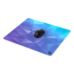 ENDORFY Crystal Blue L Tappetino per mouse per gioco da computer Nero, Blu