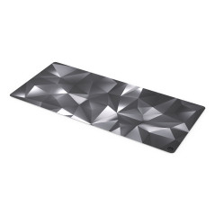 ENDORFY Crystal Black XL Tappetino per mouse per gioco da computer Nero, Grigio, Bianco