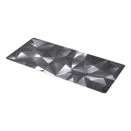 ENDORFY Crystal Black XL Tappetino per mouse per gioco da computer Nero, Grigio, Bianco