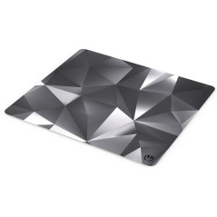 ENDORFY Crystal Black L Tappetino per mouse per gioco da computer Nero, Bianco