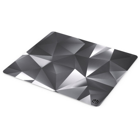 ENDORFY Crystal Black L Tappetino per mouse per gioco da computer Nero, Bianco