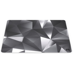 ENDORFY Crystal Black L Tappetino per mouse per gioco da computer Nero, Bianco