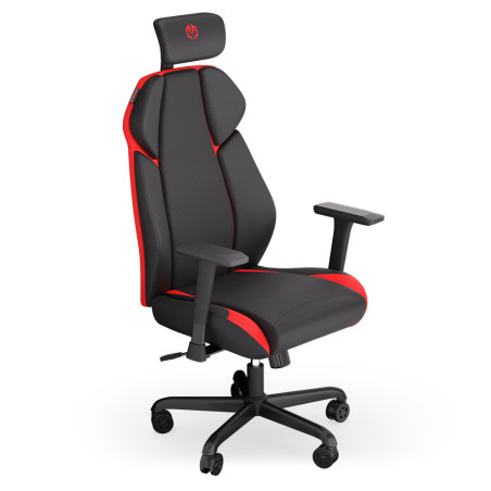 ENDORFY Meta RD Poltrona per gaming Seduta imbottita Nero, Rosso