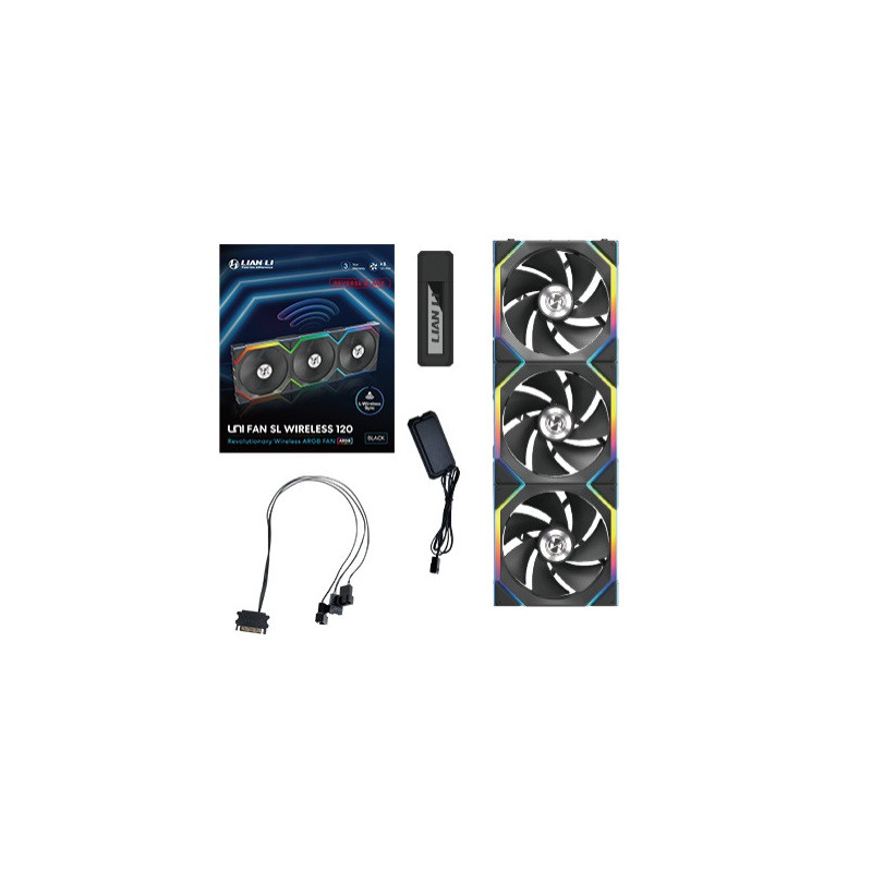 VENTILADOR 120X125 LIAN LI UNIFAN SL WIRELESS REVERSE BK