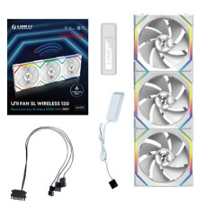 Lian Li UNI FAN SL Wireless 120 Reverse Blade Case per computer Ventilatore 12 cm Bianco 3 pz
