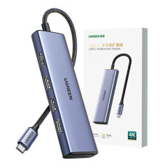 Ugreen 20956A hub di interfaccia USB tipo-C 5000 Mbit s Argento