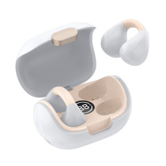 COOL Clip Auricolare Wireless A clip Chiamate Musica Sport Tutti i giorni USB tipo-C Bluetooth Bianco