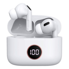 AURICULARES EARBUDS STEREO LCD COOL AIR PRO WHITE