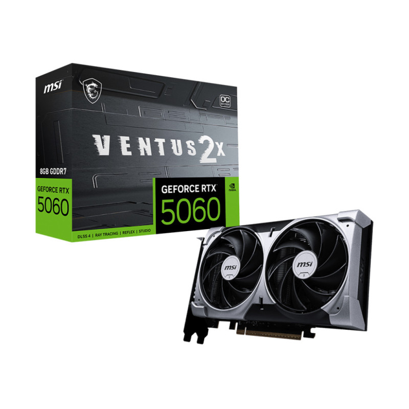 TARJETA GRÁFICA MSI RTX 5060 8GB VENTUS 2X OC GDDR7