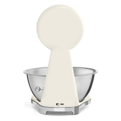 Smeg KSF01CRWW bilancia da cucina Cromo, Crema Superficie piana Bilancia da cucina elettronica