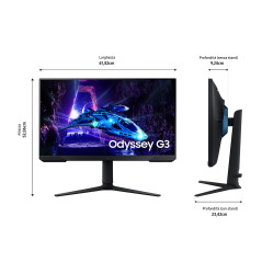 MONITOR LED 27  SAMSUNG ODYSSEY G3 G30D NEGRO