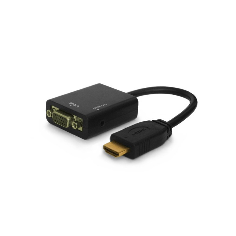 ADAPTADOR HDMI (M) A VGA (H) CON AUDIO SAVIO CL-23